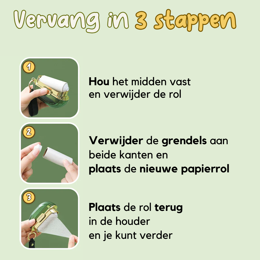 Draagbare Huisdierhaar verwijderaar - 2in1 Oplossing voor Haren en Pluis