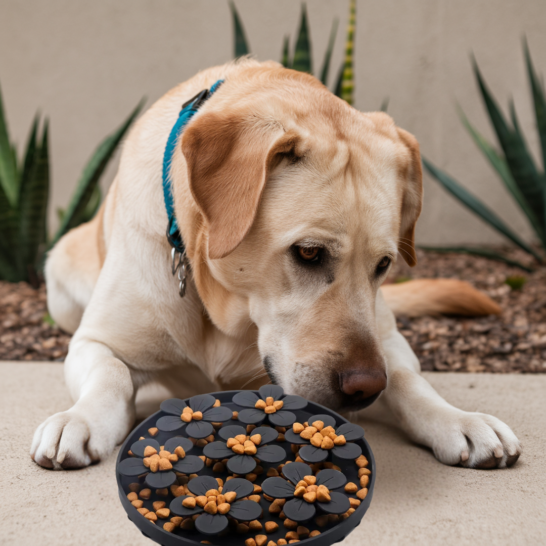 hond anti schrok bak slow feeder hondenvoer