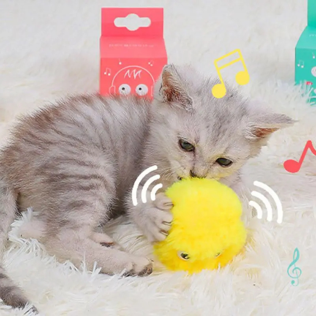 ChirpBall kattenspeeltjes met realistische dierengeluid