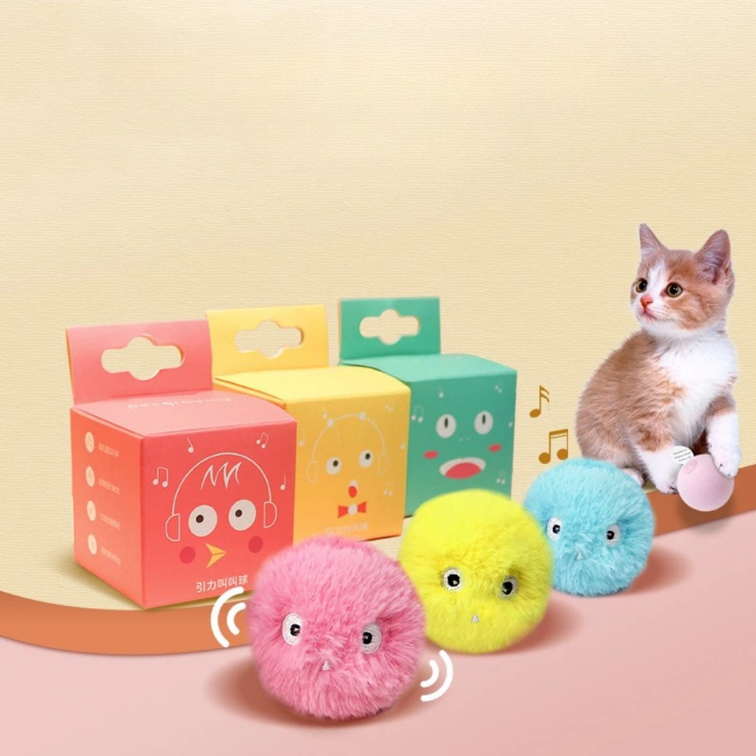 ChirpBall kattenspeeltjes met realistische dierengeluid