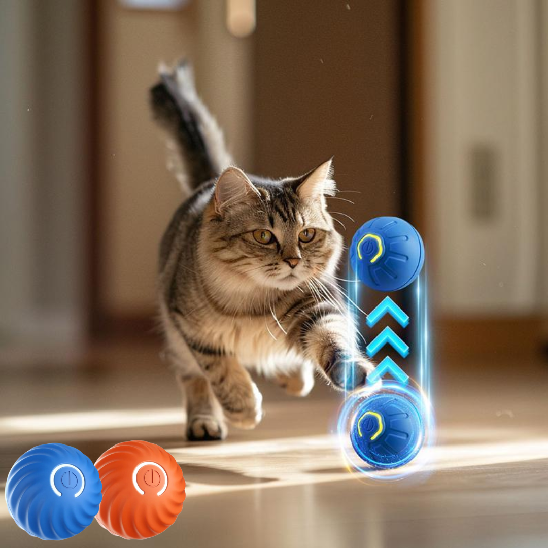 Bouncy Kattenbal Vibrerende Automatisch Bewegende Bal interactieve kattenspeeltjes