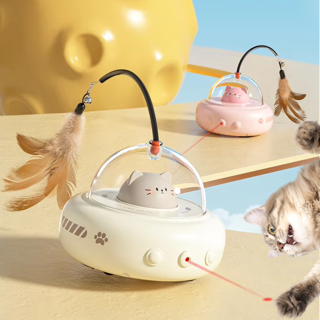 SpaceKitty interactieve UFO met Laser kattenspeeltjes