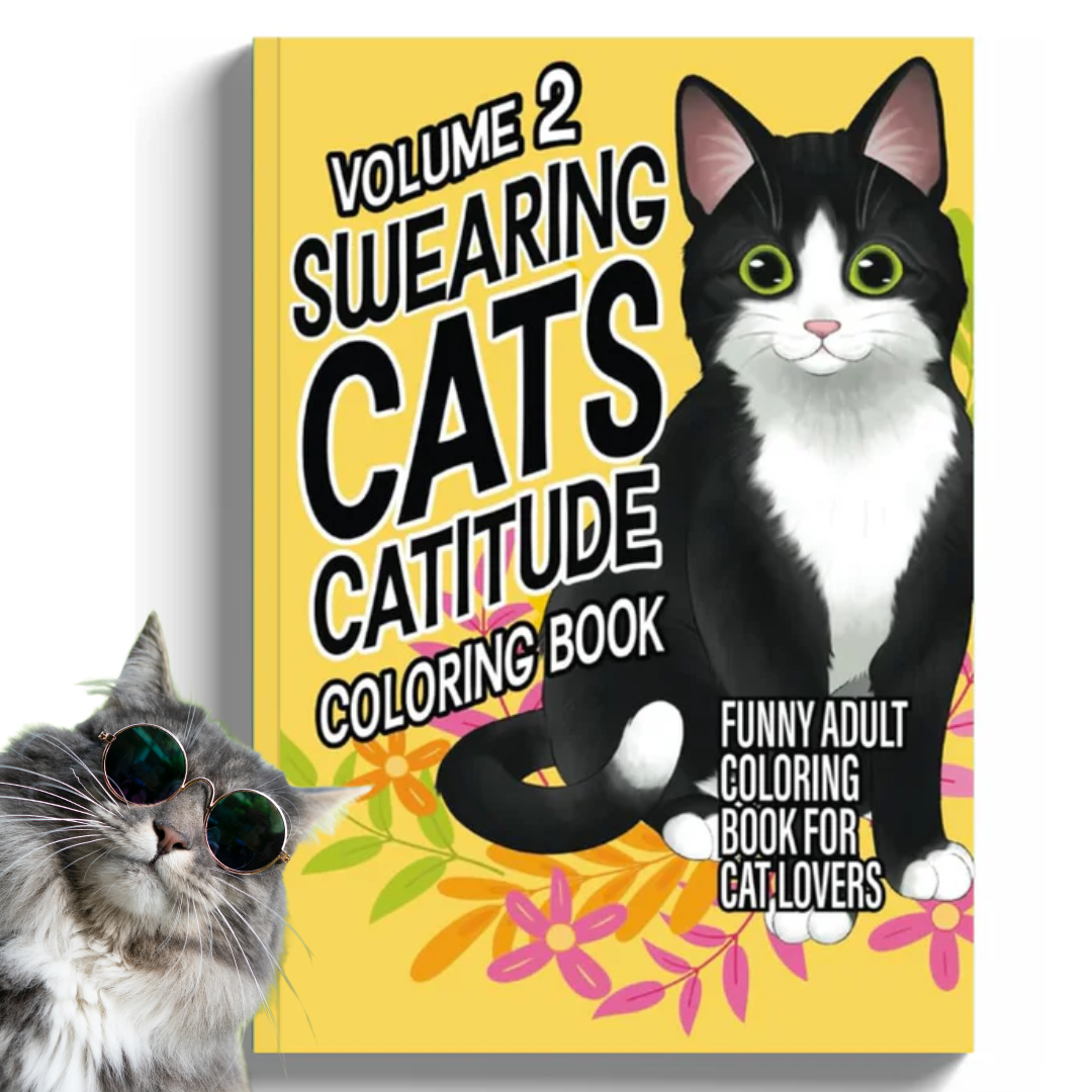 Kitty memes katten kleurboek volwassenen Mindfulness & Ontspanning