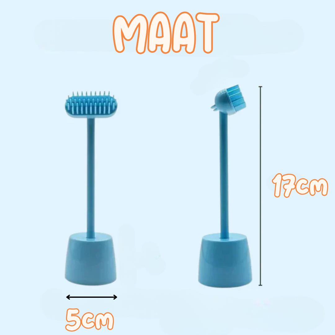 Heerlijke Kat Massageborstel met belletje - Bereik moeilijke plaatsen & Versterk jullie band