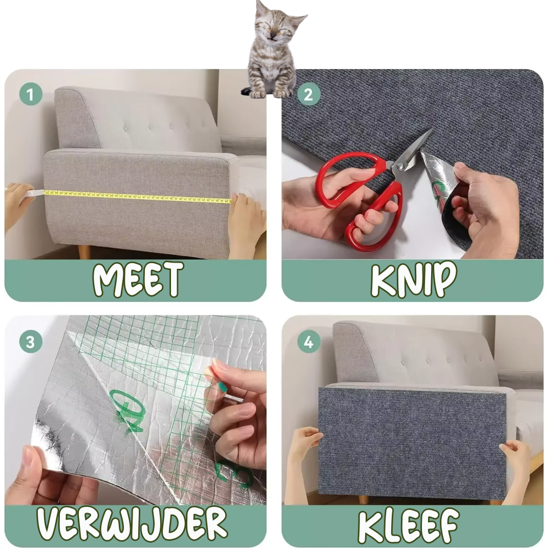 DIY Zelfklevende Katten krabmat - Meubel Beschermer voorkom Schade