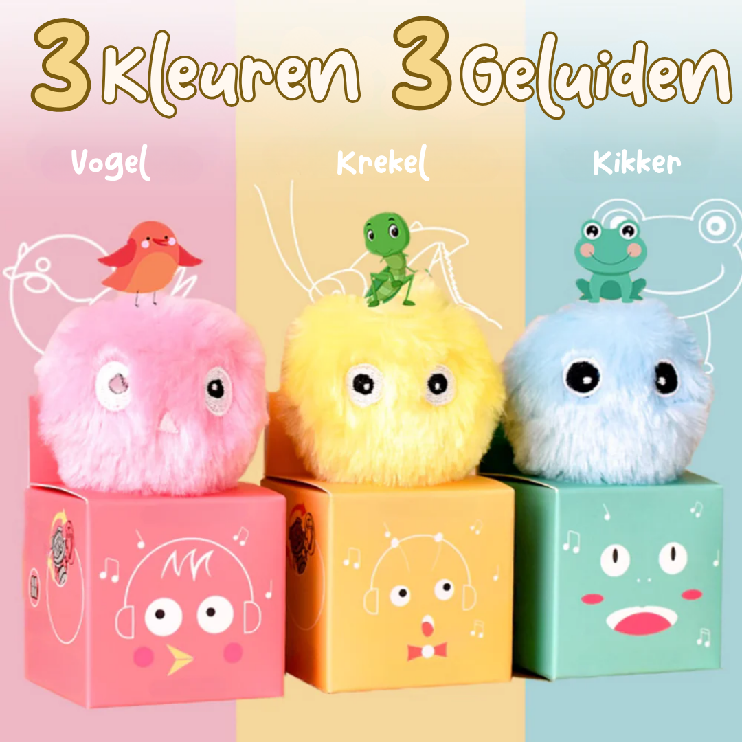 ChirpBall kattenspeeltjes met realistische dierengeluid