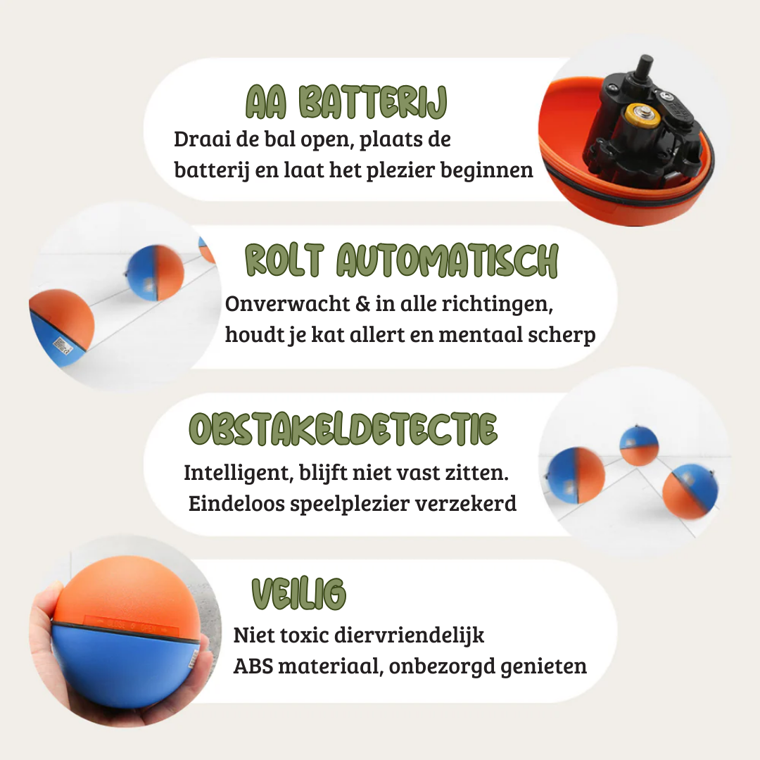 Turbobal kattenspeeltje Boa Fluffy muis