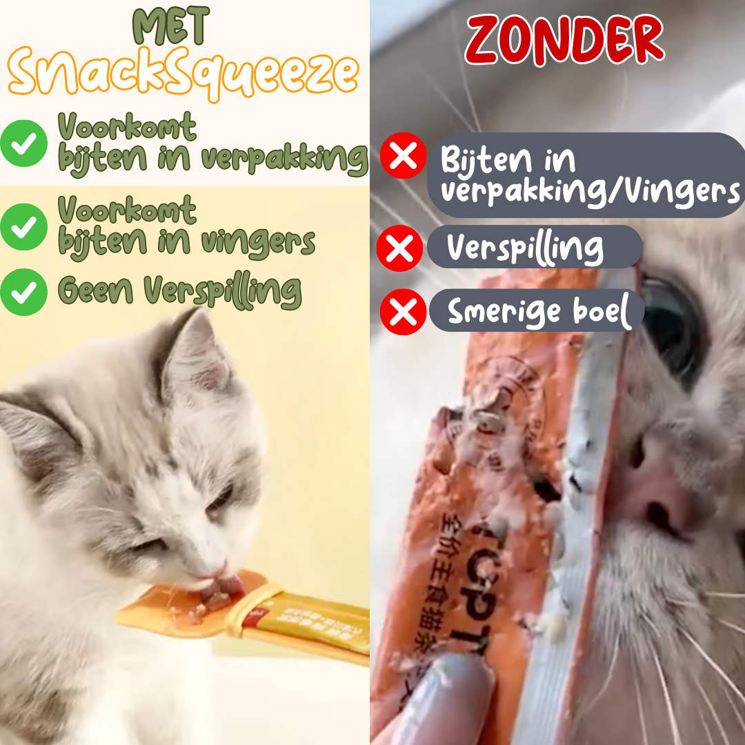 SnackSqueeze - voor smakelijke, Morsvrije Traktaties Zonder Verspilling