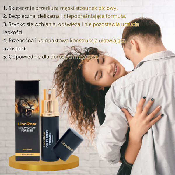 Trwały spray opóźniający intymność