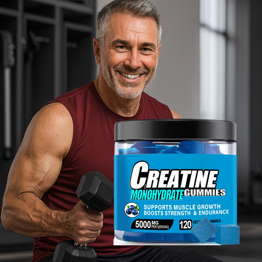 Gomas de Monohidrato de Creatina | Força Masculina, Energia e Confiança