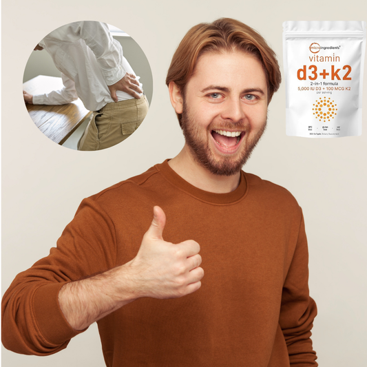 Vitamine D3+K2 Softgels | Dagelijkse Kracht, Energie & Mannelijke Vitaliteit