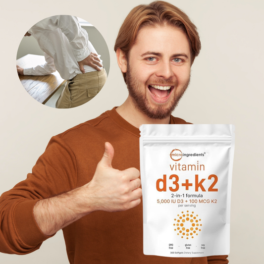 Vitamina D3+K2 em Softgels | Força Diária, Energia e Vitalidade Masculina