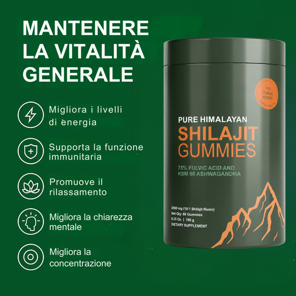 Alpha Peak Caramelle Gommose al Shilajit