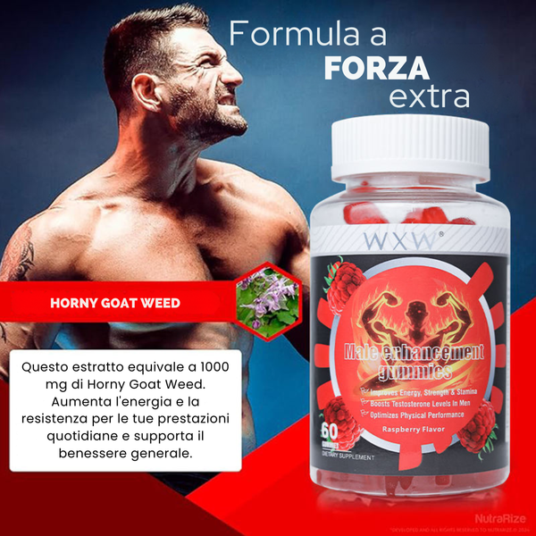 Caramelle gommose per la vitalità maschile