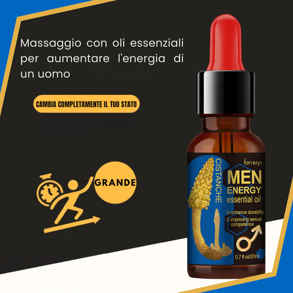 Olio da massaggio per la crescita con effetto rinvigorente