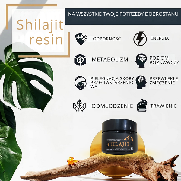 Balsam z żywicy himalajskiego szilajitu