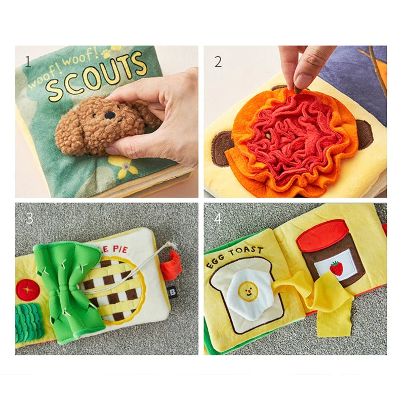 Unieke Snack zoeker Snuffelmat boekje hondenspeelgoed - Verstop er wat lekkers in