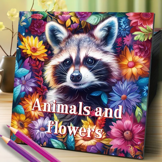 Mindfulness kleurboek voor volwassenen Mandala Bloemen Dieren
