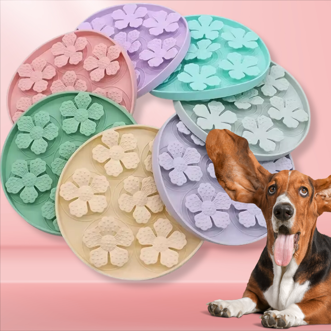 hond anti schrok bak hondenvoer slow feeder