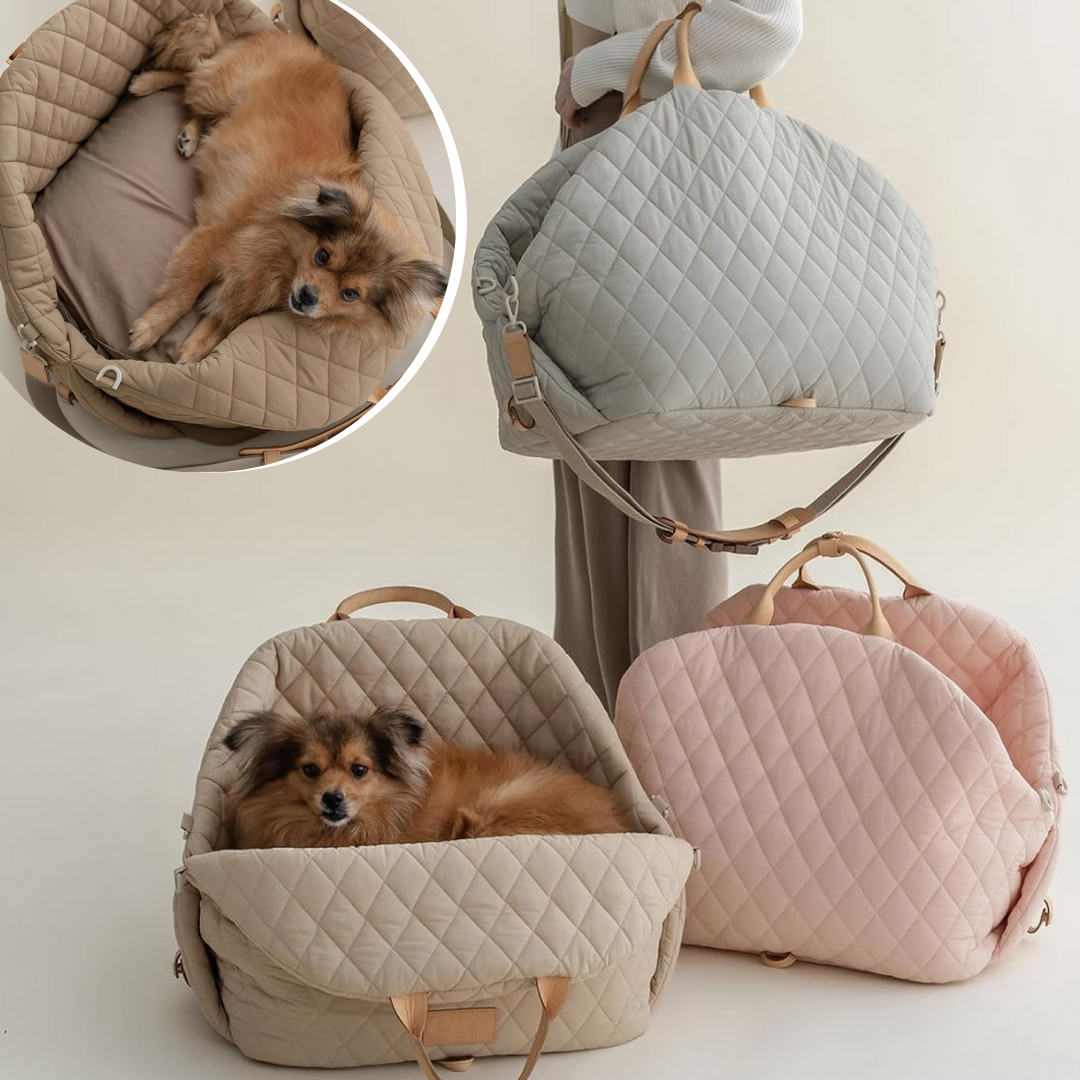 Luxe Comfortabele honden Reistas Draagzak & Autostoel in 1