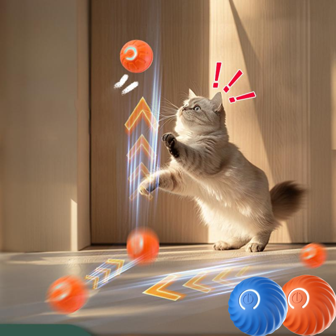 Bouncy Kattenbal Vibrerende Automatisch Bewegende Bal interactieve kattenspeeltjes