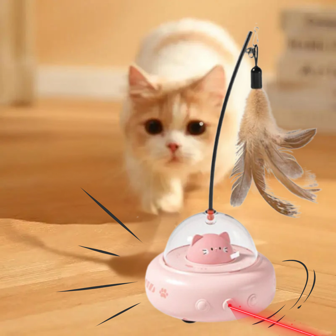 SpaceKitty interactieve UFO met Laser kattenspeeltjes
