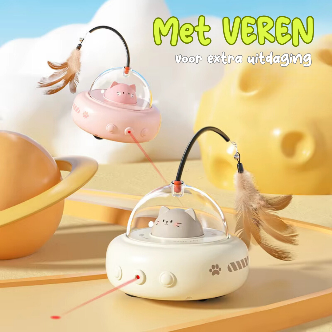 SpaceKitty interactieve UFO met Laser kattenspeeltjes