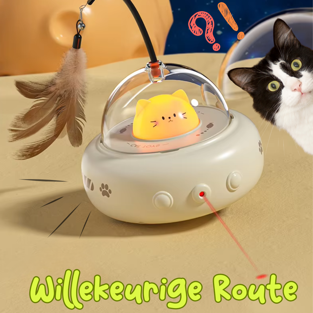 SpaceKitty interactieve UFO met Laser kattenspeeltjes