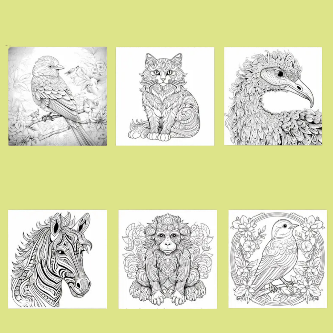 Mindfulness kleurboek voor volwassenen Mandala Bloemen Dieren