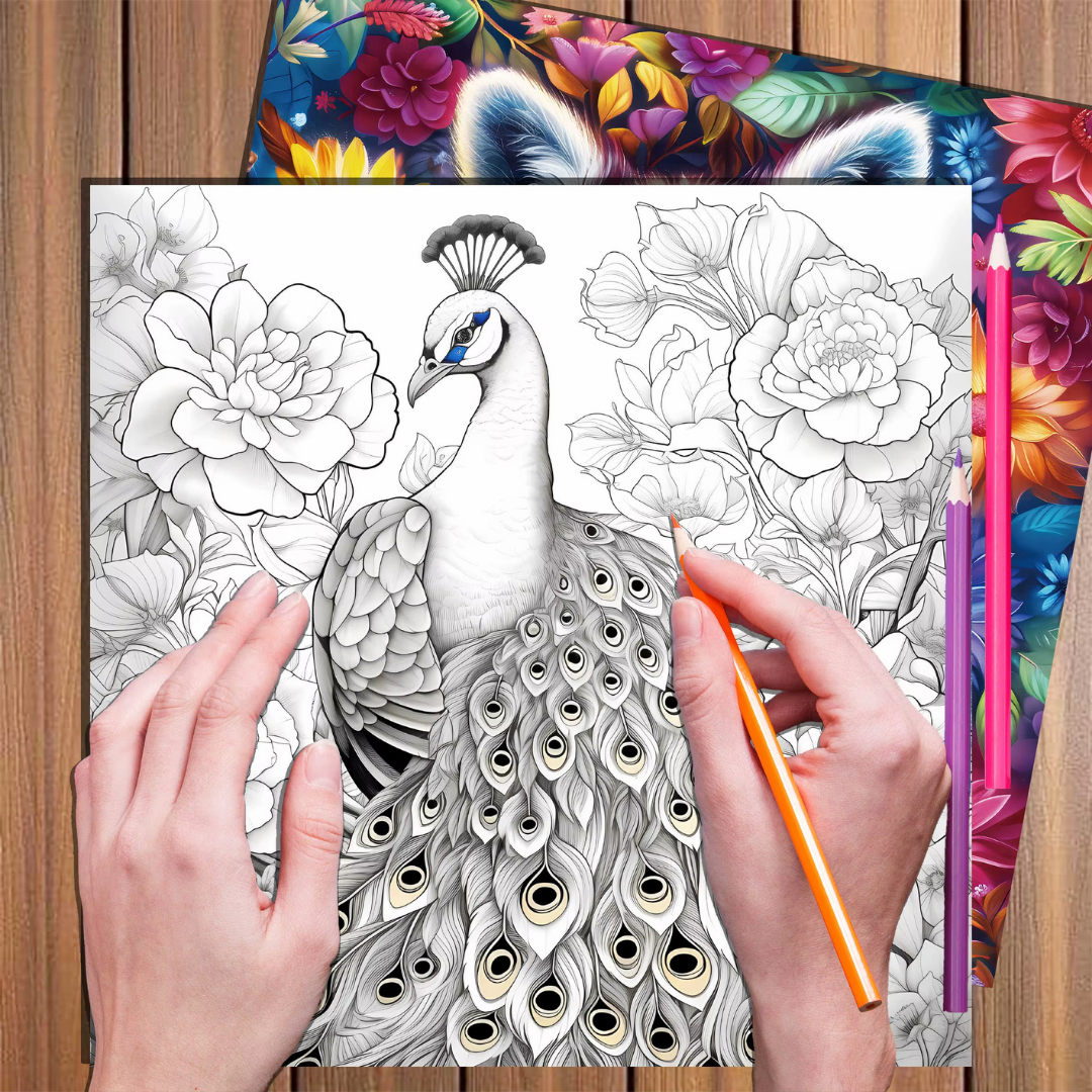 Mindfulness kleurboek voor volwassenen Mandala Bloemen Dieren