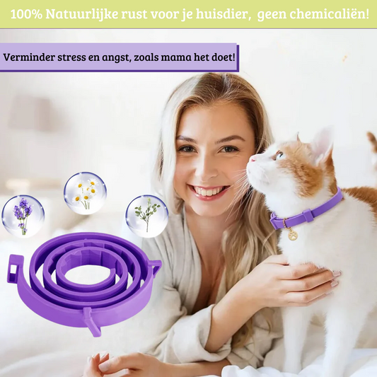 Feromoon Kalmerende halsband - Natuurlijke rust, alsof het van moeder komt